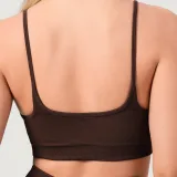GymBeam NEO Seamless Sports Bra Mocha - Rozmiar: XS | Kolor: Brązowy | Waga: 0,091 g | Opakowanie: 123 · záber 4