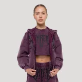 GymBeam Women‘s Abyss Hoodie Raisin - Rozmiar: XL | Kolor: Fioletowy | Waga: 0,75 g | Opakowanie: 26 · záber 5