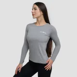 GymBeam Women‘s Basic Long Sleeve T-Shirt Grey - Rozmiar: XS | Kolor: Szary | Waga: 0,139 g · záber 2