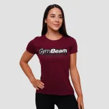 GymBeam Women‘s Beam T-shirt Burgundy - Rozmiar: M | Kolor: Czerwony | Waga: 0,12 g | Opakowanie: 100 · záber 1