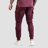 GymBeam Men‘s TRN Joggers Eggplant - Rozmiar: L | Kolor: Czerwony | Waga: 0,58 g | Opakowanie: 38 · záber 2