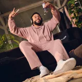 GymBeam Aura Hoodie Roux - Kolor: Różowy | Waga: 1,03 g | Opakowanie: 15 · záber 1