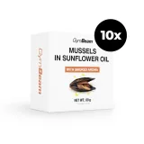 GymBeam Mussels in sunflower oil with smoked aroma · záber 2