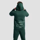 GymBeam Zone Zip Up Hoodie Forest - Rozmiar: M | Kolor: Zielony | Waga: 0,77 g | Opakowanie: 22 · záber 5
