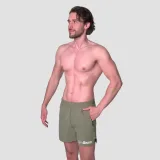 GymBeam Light Shorts Essence Green - Rozmiar: XXL | Kolor: Zielony | Waga: 0,195 g | Opakowanie: 80 · záber 2