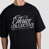 GymBeam Thrive T-shirt Black - Rozmiar: S | Kolor: Czarny | Waga: 0,3243 g | Opakowanie: 37 · záber 2