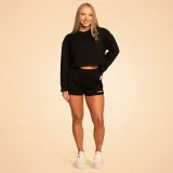 BeastPink Women‘s Grace Sweatshorts Black - Rozmiar: M | Kolor: Czarny | Waga: 0,245 g | Opakowanie: 80 · záber 5