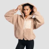 GymBeam Women‘s Sherpa Jacket Canyon - Rozmiar: XL | Kolor: Béžová | Waga: 0,92 g | Opakowanie: 14 · záber 4