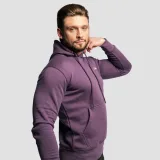 GymBeam Men’s Athlete Hoodie Obsidian - Rozmiar: S | Kolor: Fioletowy | Waga: 0,47 g | Opakowanie: 25 · záber 3