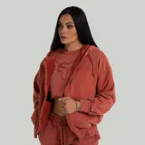 STRIX Women‘s Zip Hoodie Washed Terra - Rozmiar: S | Kolor: Pomarańczowy | Waga: 0,84 g | Opakowanie: 27 · záber 5