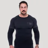 GymBeam OG1 Seamless Longsleeve Black/Grey - Rozmiar: XXL | Kolor: Czarny | Waga: 0,355 g | Opakowanie: 60 · záber 1