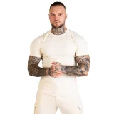 GymBeam Men‘s Fitted TRN T-shirt Sand - Kolor: Béžová | Waga: 0,234 g | Opakowanie: 90 · záber 5