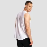 GymBeam Men‘s Combat Tank Top White - Rozmiar: M | Kolor: Biały | Waga: 0,176 g | Opakowanie: 100 · záber 4