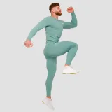 GymBeam High Compression Leggings Blue - Rozmiar: L | Kolor: Niebieski | Waga: 0,21 g | Opakowanie: 65 · záber 3