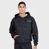 GymBeam Relay Zip Hoodie Black - Rozmiar: S | Kolor: Czarny | Waga: 0,60386 g | Opakowanie: 34 · záber 1