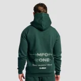 GymBeam Zone Zip Up Hoodie Forest - Rozmiar: M | Kolor: Zielony | Waga: 0,77 g | Opakowanie: 22 · záber 2