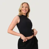GymBeam Women‘s NEO Turtleneck Top Black - Rozmiar: XS | Kolor: Czarny | Waga: 0,105 g | Opakowanie: 90 · záber 1