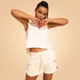 BeastPink Women‘s Serenity Shorts Ivory - Rozmiar: XXL | Kolor: Béžová | Waga: 0,324 g · záber 4