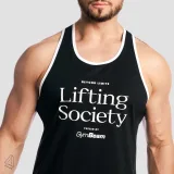 GymBeam Lifting Society Stringer Black - Rozmiar: S | Kolor: Czarny | Waga: 0,141 g | Opakowanie: 130 · záber 4