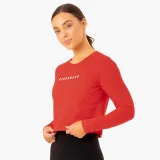 Ryderwear Damski top z długim rękawem Foundation Red · záber 2