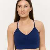 GymBeam Sculpt Seamless Sports Bra Navy - Rozmiar: S | Kolor: Niebieski | Waga: 0,097 g | Opakowanie: 65 · záber 2