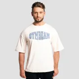 GymBeam Athletic Society Boxy T-shirt Cream - Rozmiar: XL | Kolor: Béžová | Waga: 0,304 g | Opakowanie: 70 · záber 2