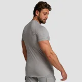 GymBeam Men‘s Fitted TRN T-shirt Grey - Rozmiar: M | Kolor: Szary | Waga: 0,181 g | Opakowanie: 110 · záber 3