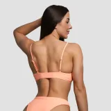 GymBeam Women‘s Bikini Top CURACAO Peach · záber 2