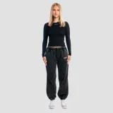 GymBeam Women‘s Aura Long Sleeve T-Shirt Black - Rozmiar: L | Kolor: Czarny | Waga: 0,188 g | Opakowanie: 90 · záber 4