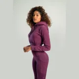 STRIX Krótka bluza damska z kapturem Essential Plum - Rozmiar: S | Kolor: Fioletowy | Waga: 0,44 g | Opakowanie: 30 · záber 3