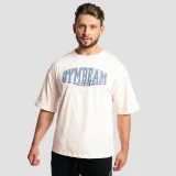 GymBeam Athletic Society Boxy T-shirt Cream - Rozmiar: XL | Kolor: Béžová | Waga: 0,304 g | Opakowanie: 70 · záber 4