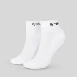 GymBeam Quarter Socks 3Pack White - Rozmiar: M | Kolor: Biały | Waga: 0,1 g | Opakowanie: 130 · záber 2