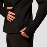 GymBeam Pulse 1/2 Zip Running Sweatshirt Black - Rozmiar: M | Kolor: Czarny | Waga: 0,26 g | Opakowanie: 45 · záber 2