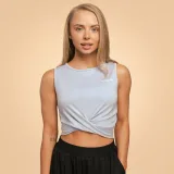 BeastPink Women‘s Breeze Cropped Top Dove - Rozmiar: XL | Kolor: Niebieski | Waga: 0,1471 g | Opakowanie: 90 · záber 1