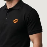 GymBeam Polo Shirt Black - Rozmiar: S | Kolor: Czarny | Waga: 1 g · záber 3
