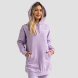 GymBeam Women‘s Limitless Longline Hoodie Lavender - Rozmiar: XL | Kolor: Fioletowy | Waga: 0,78 g | Opakowanie: 26 · záber 1