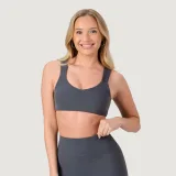 GymBeam NEO Sports Bra Iron - Rozmiar: XS | Kolor: Szary | Waga: 0,09 g | Opakowanie: 120 · záber 1