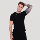 GymBeam Tribal Ribbed T-shirt Black - Rozmiar: XXL | Kolor: Czarny | Waga: 0,3445 g | Opakowanie: 75 · záber 1