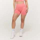 GymBeam Women‘s FLO Shorts Coral - Rozmiar: S | Kolor: Pomarańczowy | Waga: 0,14 g | Opakowanie: 140 · záber 1
