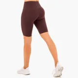 Ryderwear Damskie spodenki rowerowe z wysokim stanem i kieszeniami Reset Chocolate · záber 2