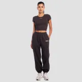 GymBeam Women‘s Aura Cropped T-Shirt Tee Brown - Rozmiar: L | Kolor: Brązowy | Waga: 0,183 g | Opakowanie: 80 · záber 4