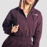 GymBeam Women‘s Base Zip Up Hoodie Eclipse - Rozmiar: XS | Kolor: Fioletowy | Waga: 0,58 g | Opakowanie: 30 · záber 4