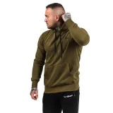 GymBeam Męska bluza z kapturem Athlete Military Green Black - Rozmiar: S | Kolor: zelená | Grupa wiekowa: Dorośli | Płeć: Męskie | Waga: 0,45 g | Opakowanie: 25 · záber 6