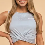BeastPink Women‘s Breeze Cropped Top Dove - Rozmiar: XL | Kolor: Niebieski | Waga: 0,1471 g | Opakowanie: 90 · záber 2