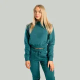 STRIX Sweter damski z wysokim kołnierzem Essential Deep Teal - Rozmiar: XL | Kolor: Niebieski | Waga: 0,48 g · záber 2