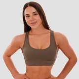 GymBeam Biustonosz sportowy Mesh Panel olive · záber 3