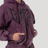 GymBeam Women‘s Abyss Hoodie Raisin - Rozmiar: XL | Kolor: Fioletowy | Waga: 0,75 g | Opakowanie: 26 · záber 2