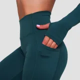 GymBeam Women‘s Ignite Leggings Dark Green - Rozmiar: L | Kolor: Zielony | Waga: 0,2 g | Opakowanie: 80 · záber 4