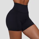 GymBeam Women‘s FIT Shorts Black - Rozmiar: XXL | Kolor: Czarny | Waga: 0,105 g | Opakowanie: 150 · záber 4