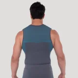 GymBeam OG1 Seamless Tanktop Grey/Blue - Rozmiar: XXL | Kolor: Szary | Waga: 0,2305 g | Opakowanie: 90 · záber 4